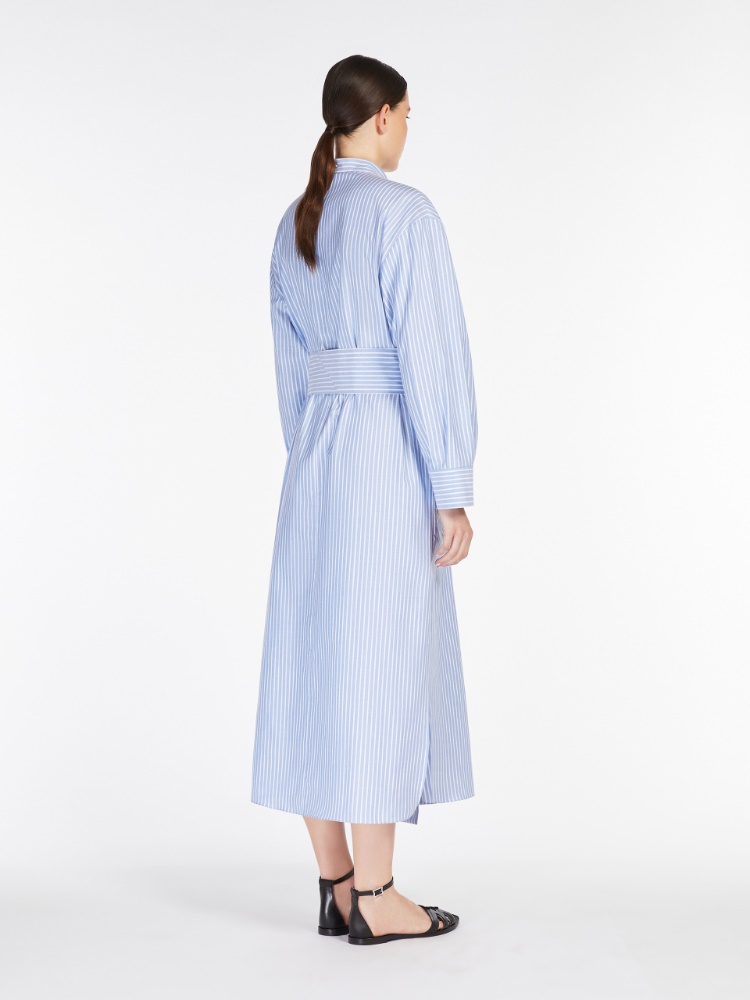 レディライク★SPORTMAX★コットン キャンバス シャツ ドレス♪ リネンブレンドコットンキャンバスドレス 152210152