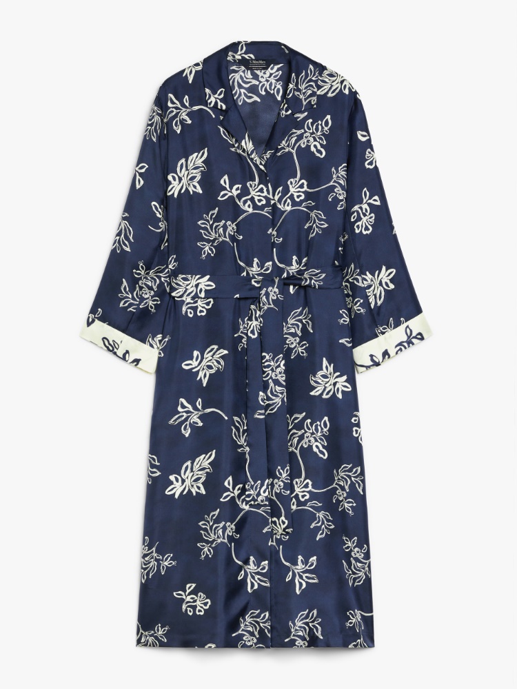 ワンピース MAX MARA Voghera satin suit Max Mara Pianoforte Black satin velvet long dress | TheDoubleF