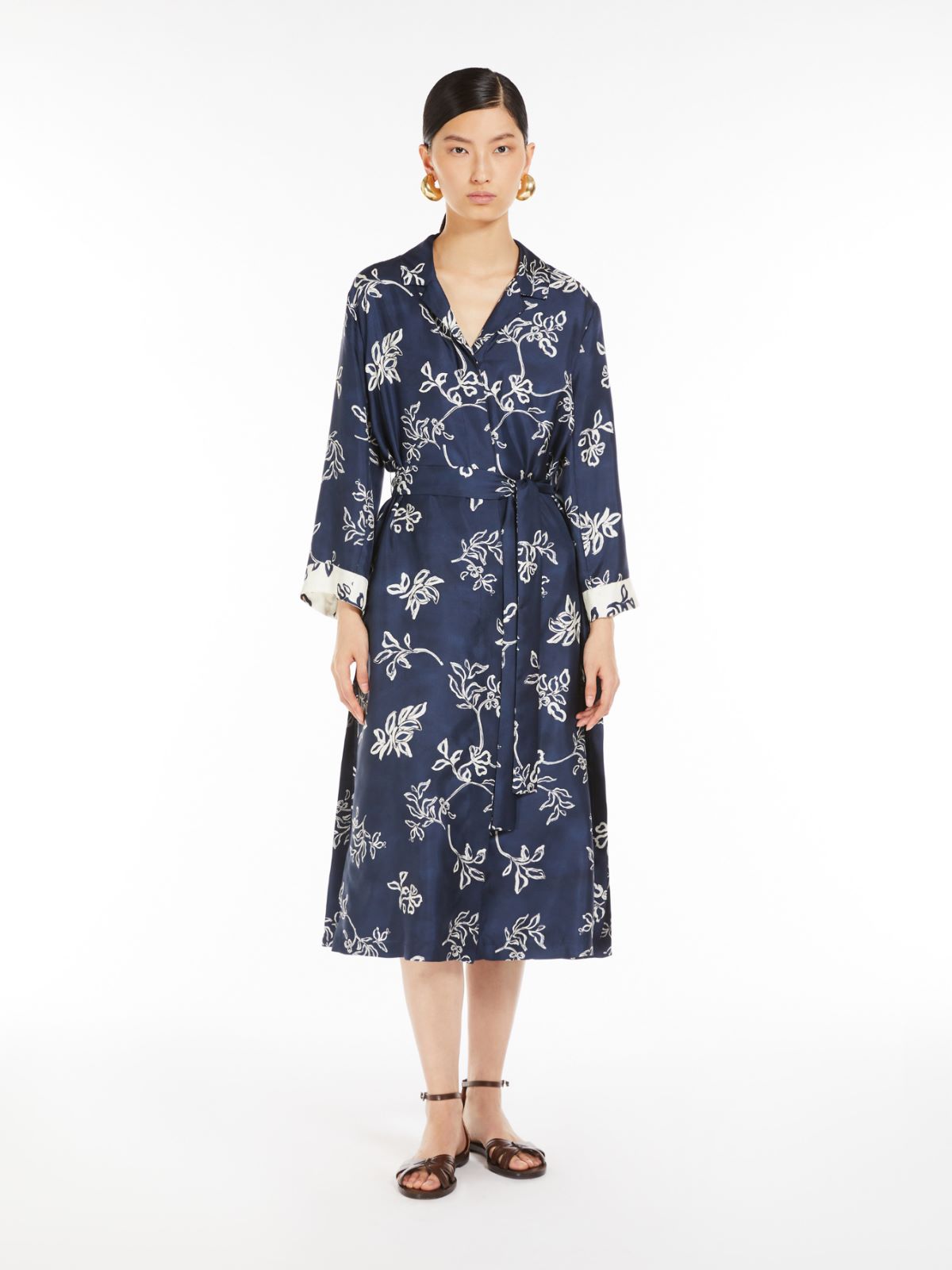 【送料 関税込】 MAXMARASTUDIO VISBY DRESS * Women's S Max Mara Nadia silk dress 2419221141600 Black