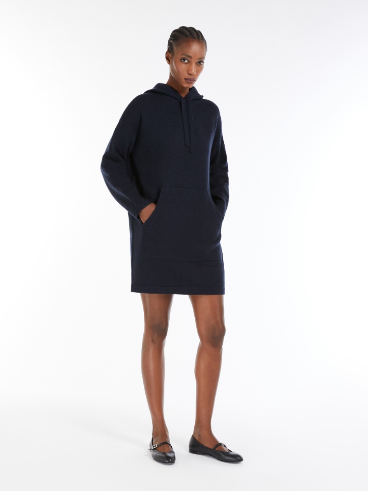 Wool and cashmere fleece dress - MIDNIGHTBLUE - Max Mara - 2