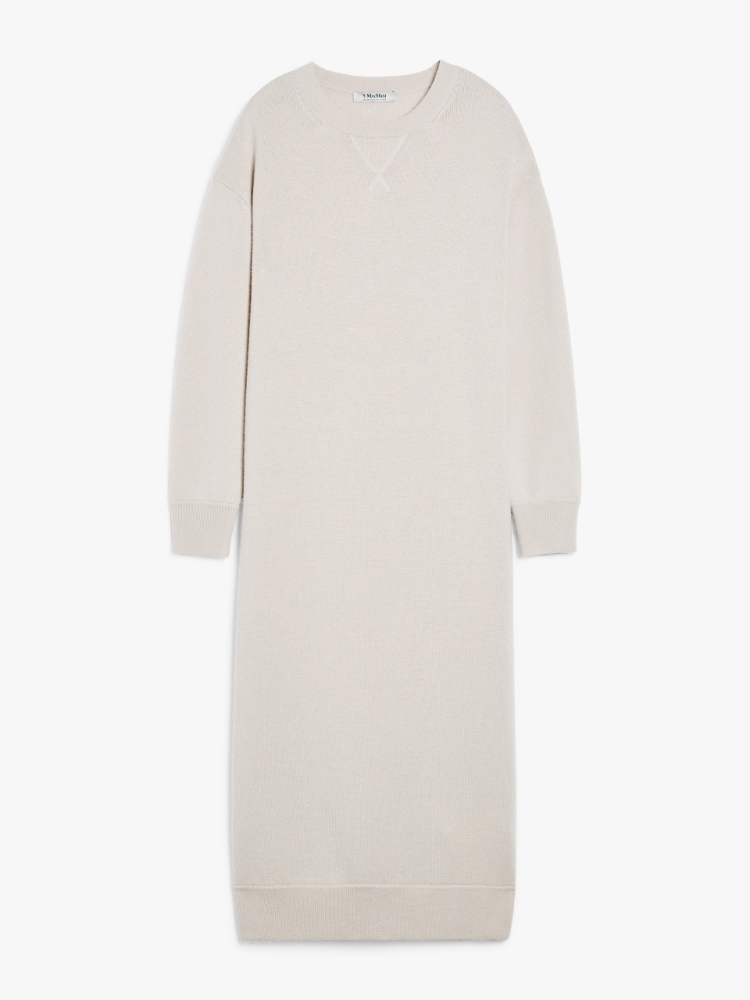 直営♪'S MAX MARA ウール&カシミア ドレス YARDEN Wool and cashmere dress, beige | 