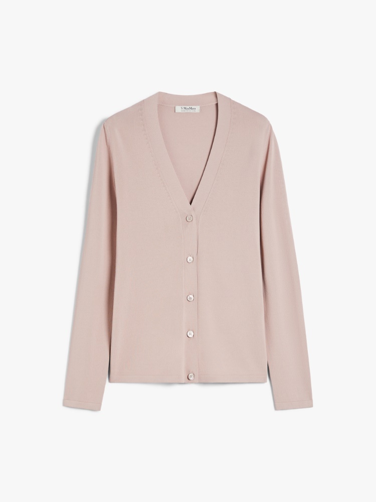 Max Mara - Max Mara ロゴニットピンク 9341015306003-w-