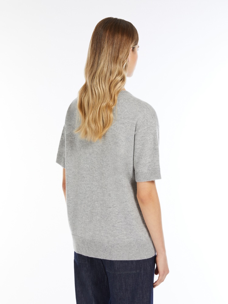 MAX MARA★W'S FELICIA LOGO S/S T-SHIRT - FELICIA 019 113683 Women's Felicia short-sleeved wool sweater | S MAX MARA | 24S