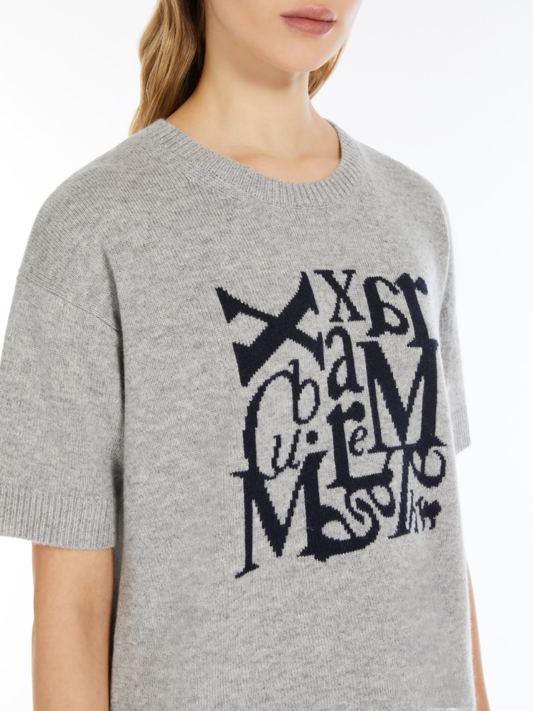 MAX MARA★W'S FELICIA LOGO S/S T-SHIRT - FELICIA 019 113683 Women's Felicia short-sleeved wool sweater | S MAX MARA | 24S