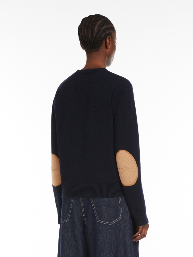 Wool and cashmere jumper, midnightblue | 