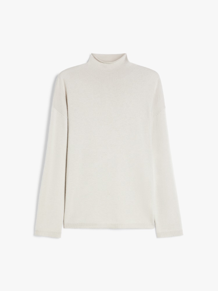 Wool turtleneck - PEARL GREY - Max Mara