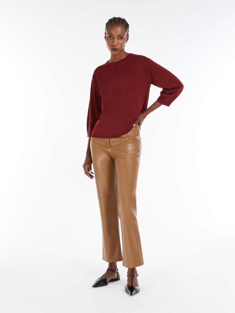 Lightweight wool yarn sweater - BORDEAUX - Max Mara - 2