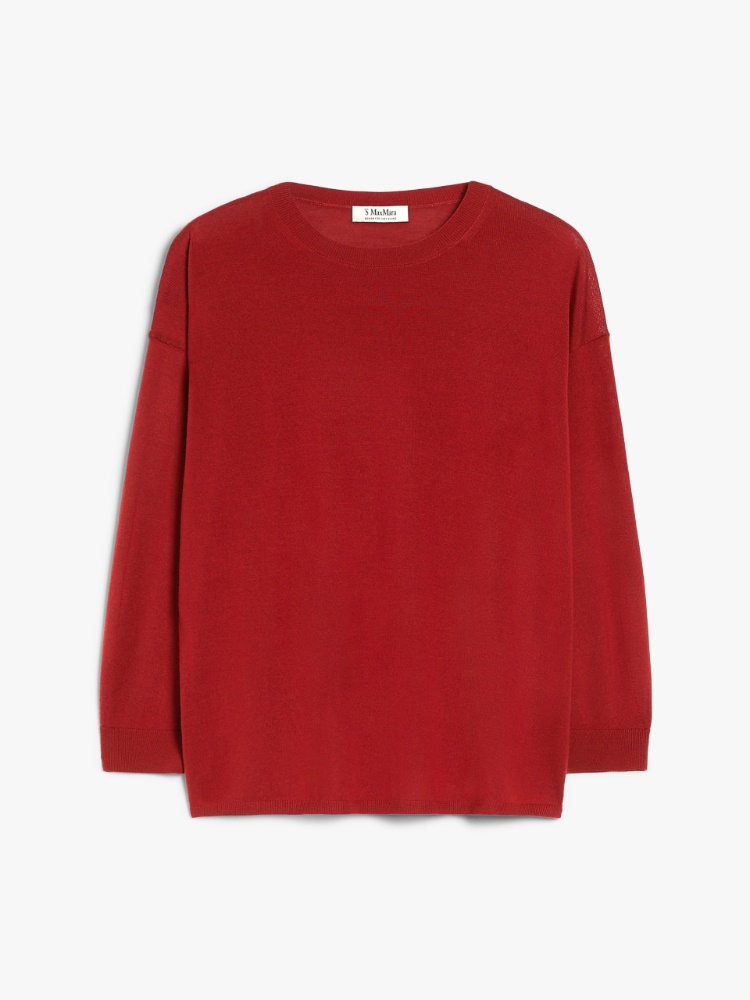 Lightweight wool yarn sweater - RED - Max Mara