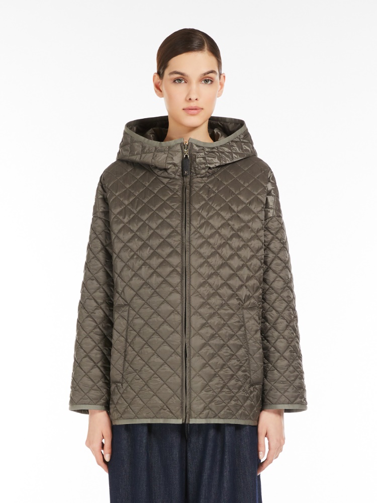 LEO☆ MaxMara リバーシブルキルティングジャケット 2025SS レオ] リバーシブル キルティング ジャケット, dark grey | 