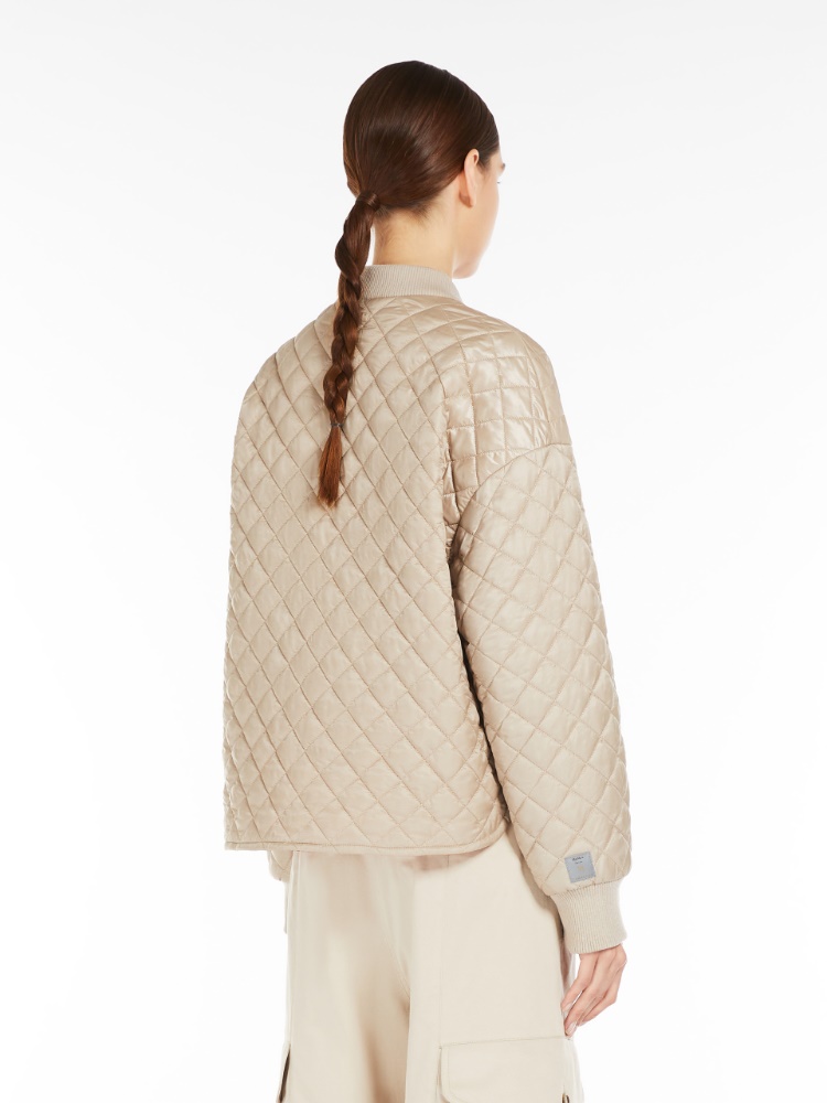 Max Mara　コットンギャバジン ボンバージャケット　　ベージュ Cotton gabardine jacket, beige | Weekend Max Mara
