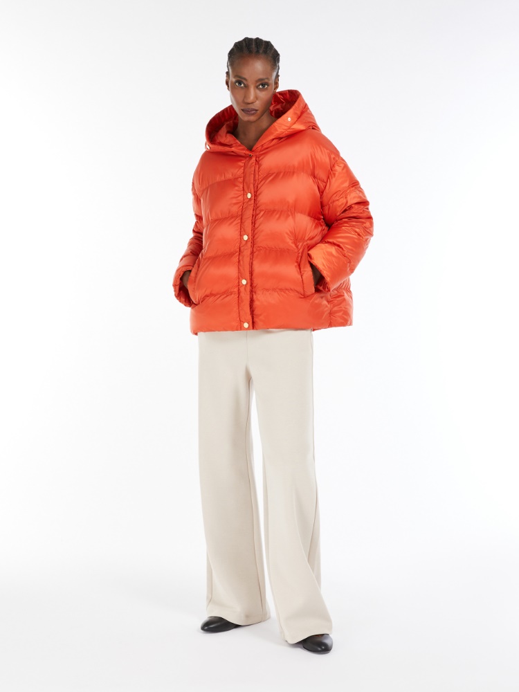 Daunenjacke Aus Wasserabweisendem Canvas Orange SEIGO Max Mara