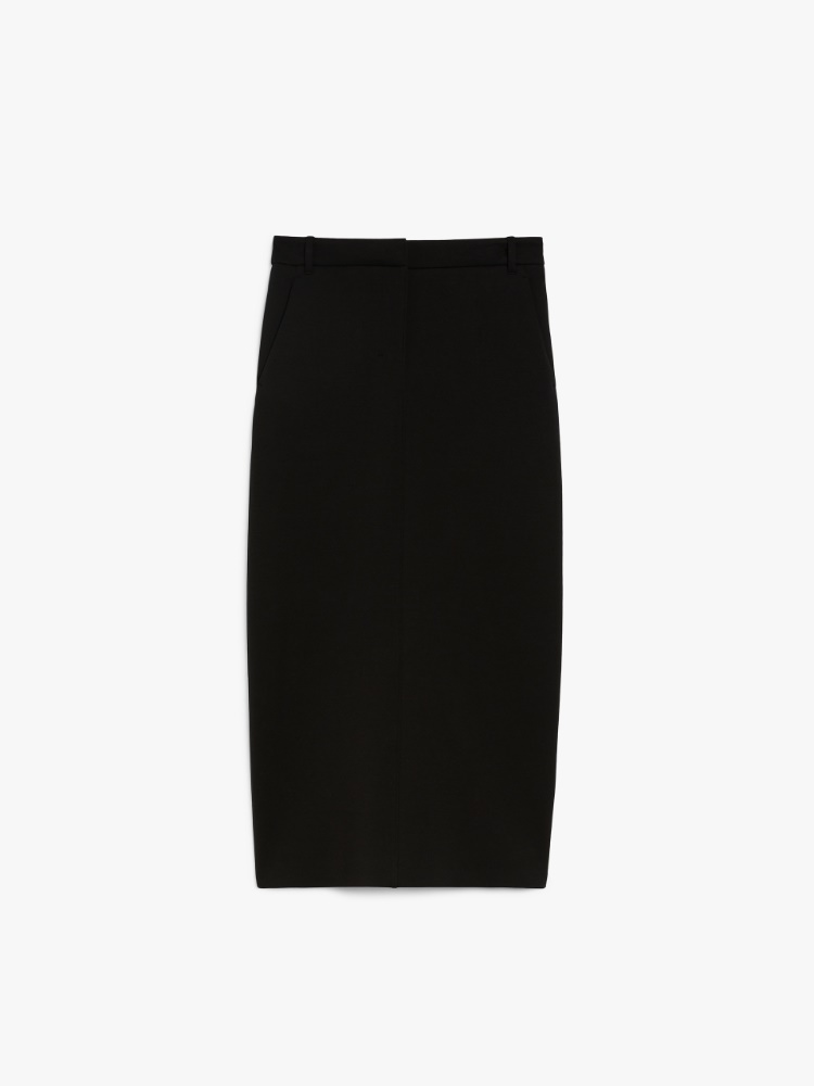 ワンピース MAX MARA STUDIO Women Mid Skirts PARATA2516321021600 002 Bla Max Mara Studio Nichols cotton skirt for women 2416101072600