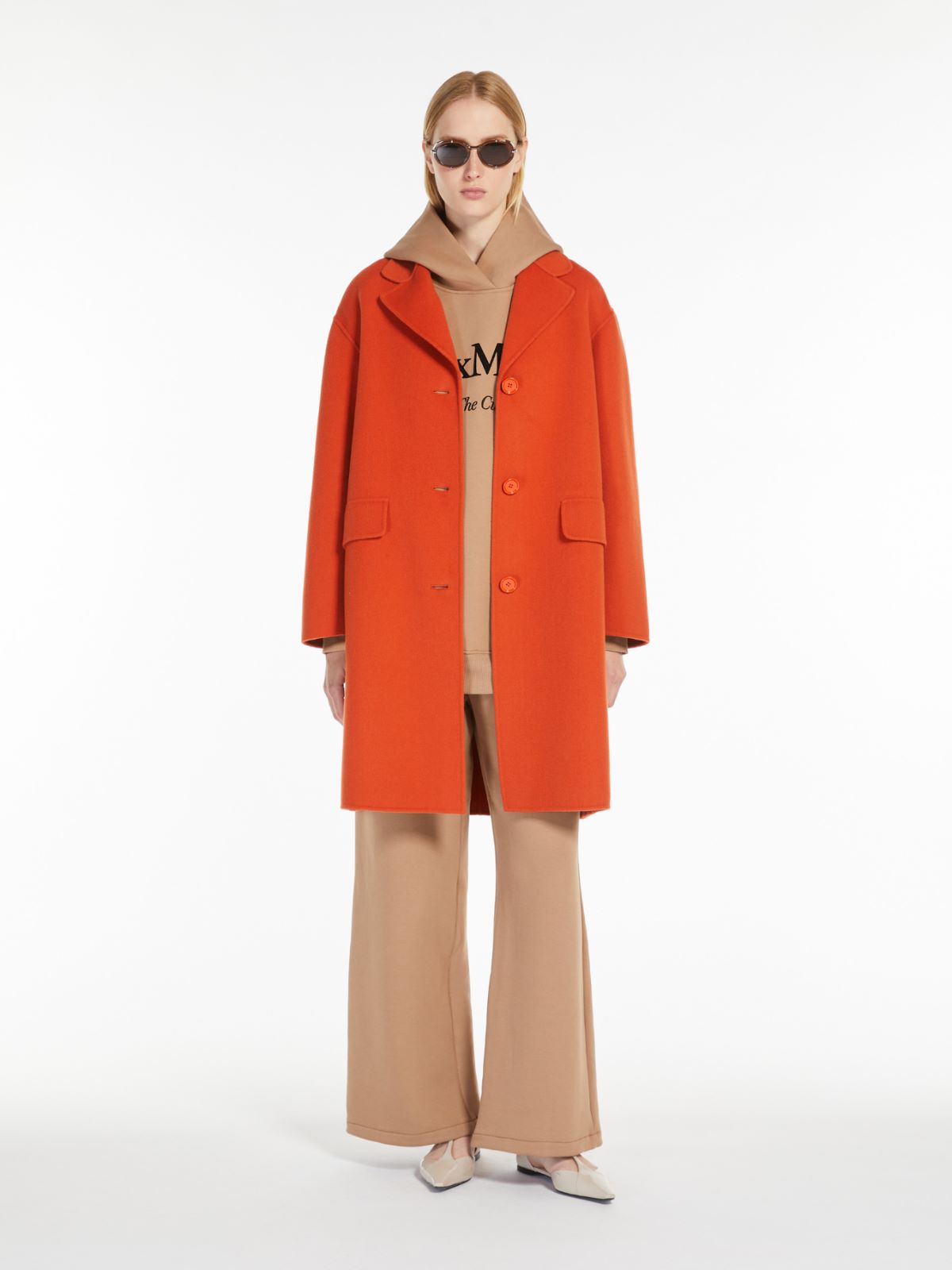 Wide jersey trousers + CAMEL - Max Mara