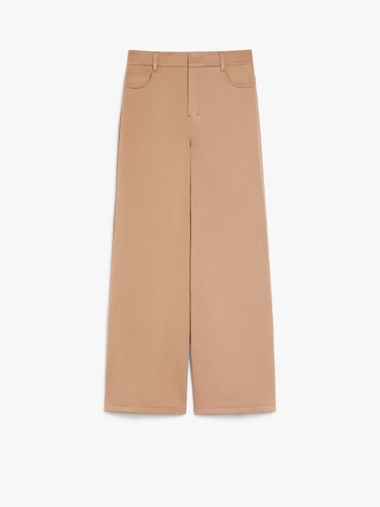 Wide jersey trousers - CAMEL - Max Mara