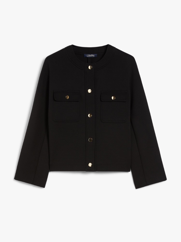 Max Mara Bergamo ノースリーブ ギャバジン ジャケット org.jpg