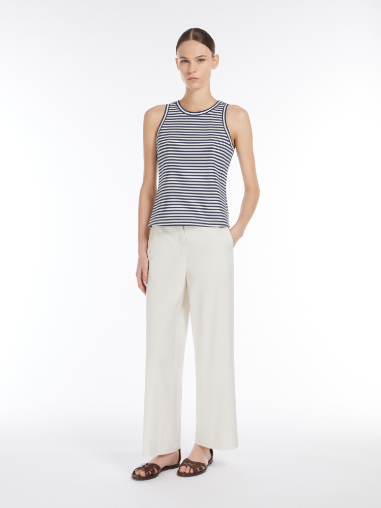 Regular-fit scuba jersey top - ECRU - Max Mara - 2