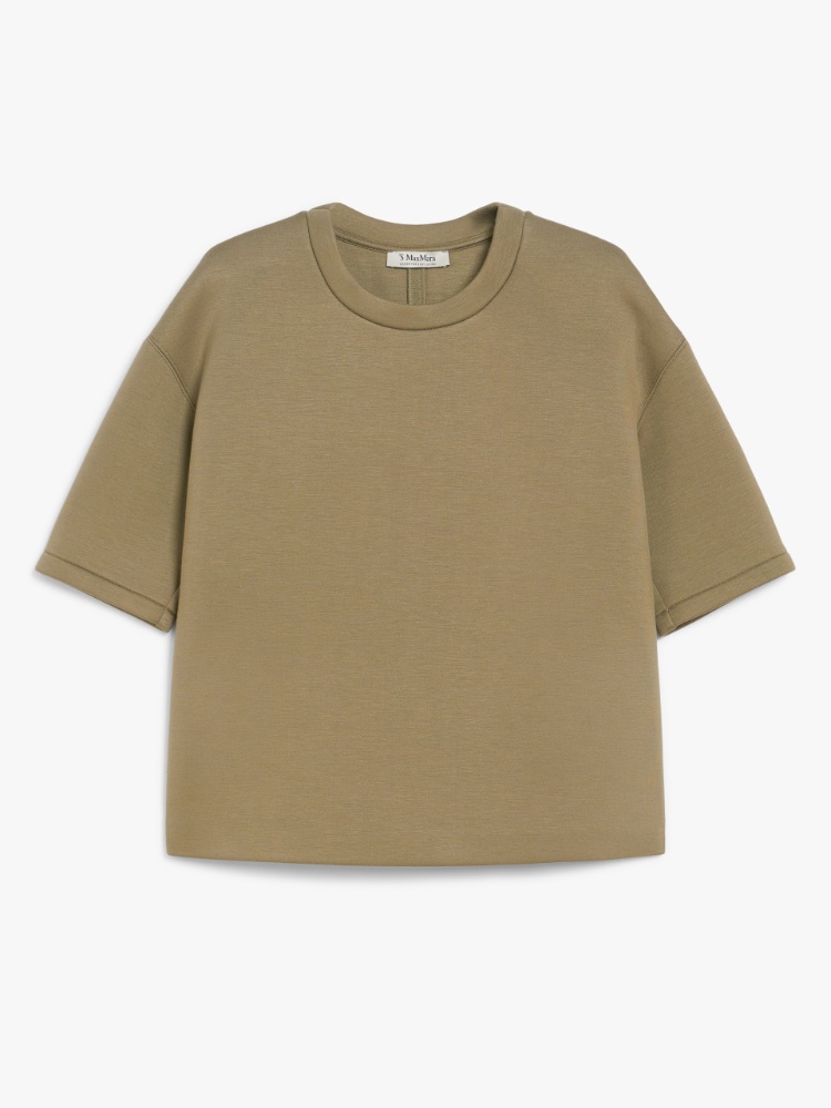 Tシャツ・カットソー MAX MARA Pentola viscose top Beige 1361045906004-b-
