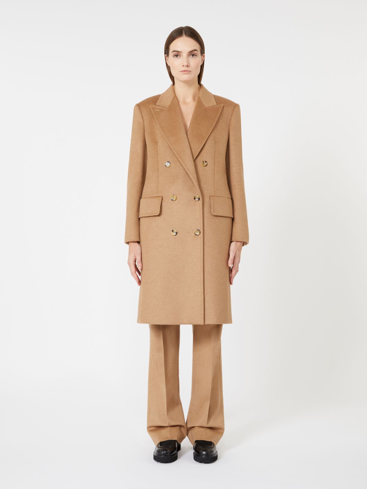 Doppelreihiger Mantel aus Kamelhaar - KAMEL - Max Mara - 2