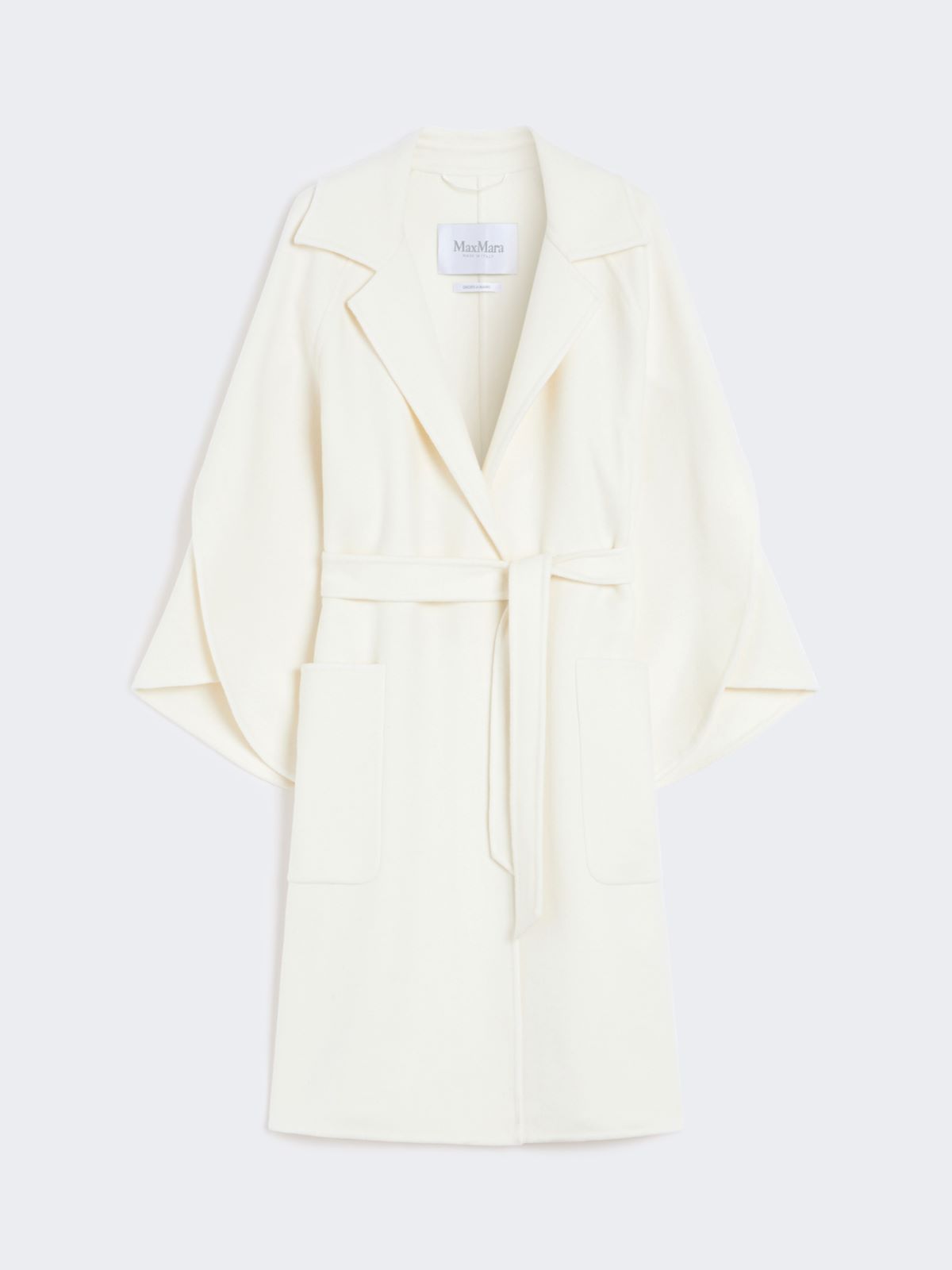Wool and cashmere cloth coat - WHITE - Max Mara - 8