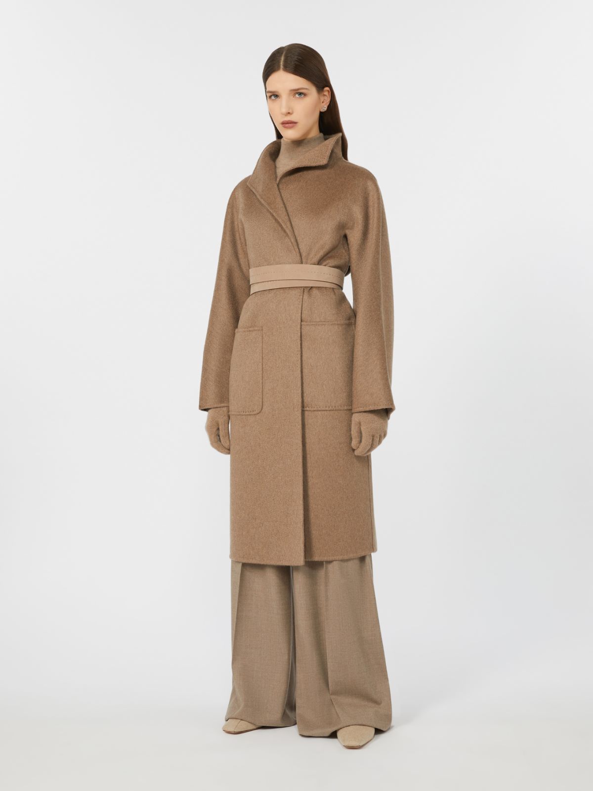 Midi cashmere cardigan coat - HAZELNUT BROWN - Max Mara - 9