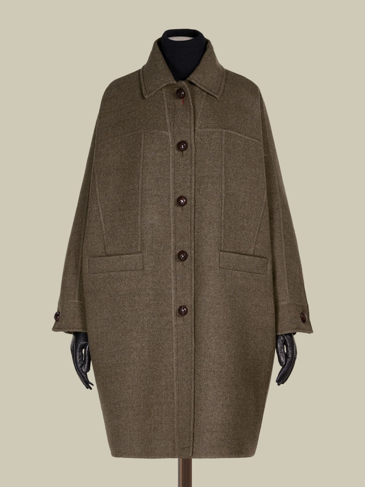 Oversized double wool coat - TURTLEDOVE - Max Mara - 10
