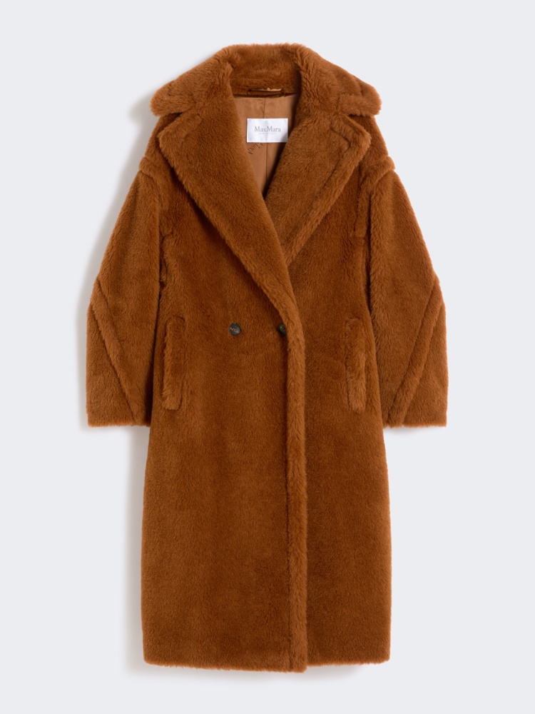 Kultowy płaszcz Teddy Bear z alpaki i wełny - BRĄZ - Max Mara