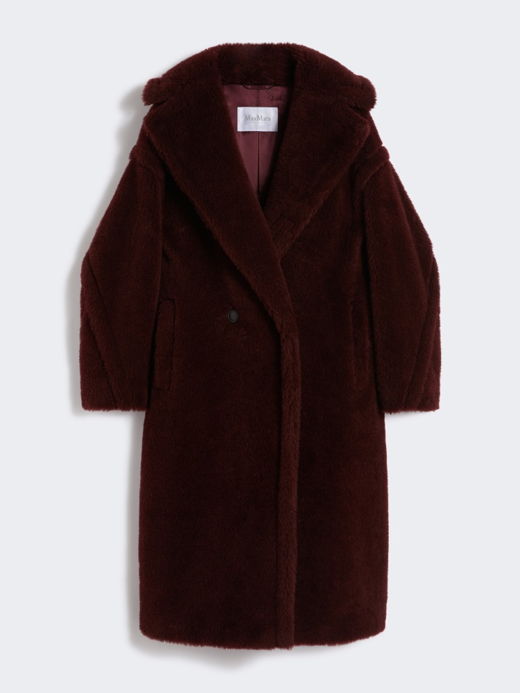 Teddy Bear Icon Coat in alpaca and wool - CHERRY - Max Mara