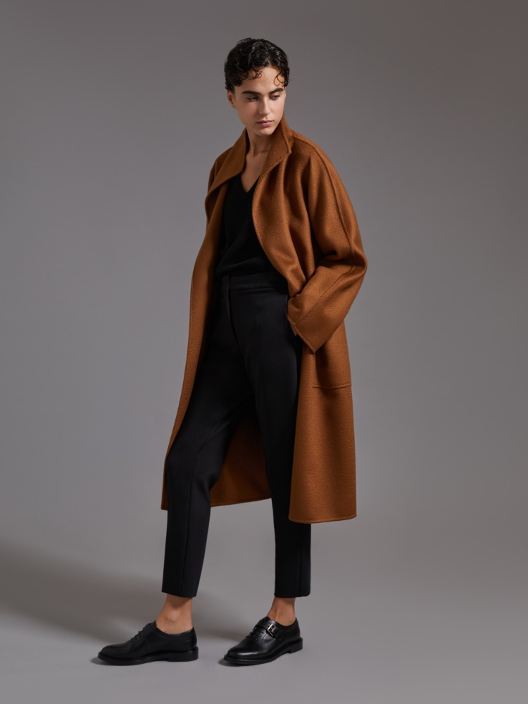 Płaszcz kardigan z kaszmiru o długości midi - TYTONIOWY - Max Mara - 2