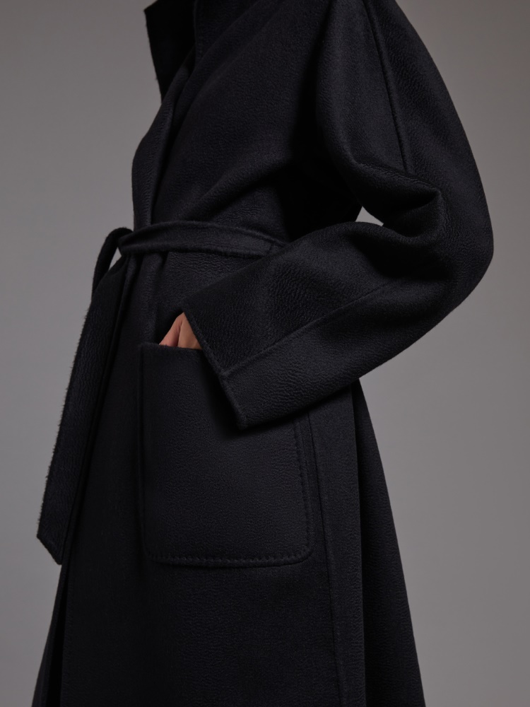 6万取引突破【MaxMara★LILIA】カシミヤ カーディガンコート Midi cashmere cardigan coat, black | 