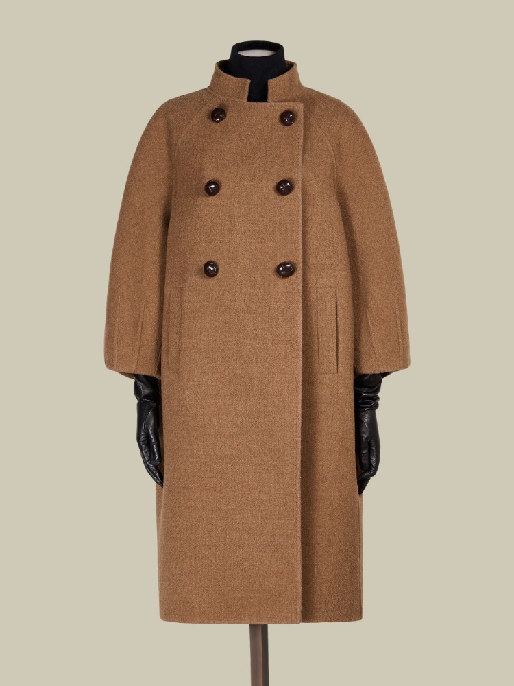 타바코 버진울 코트 - CAMEL - Max Mara