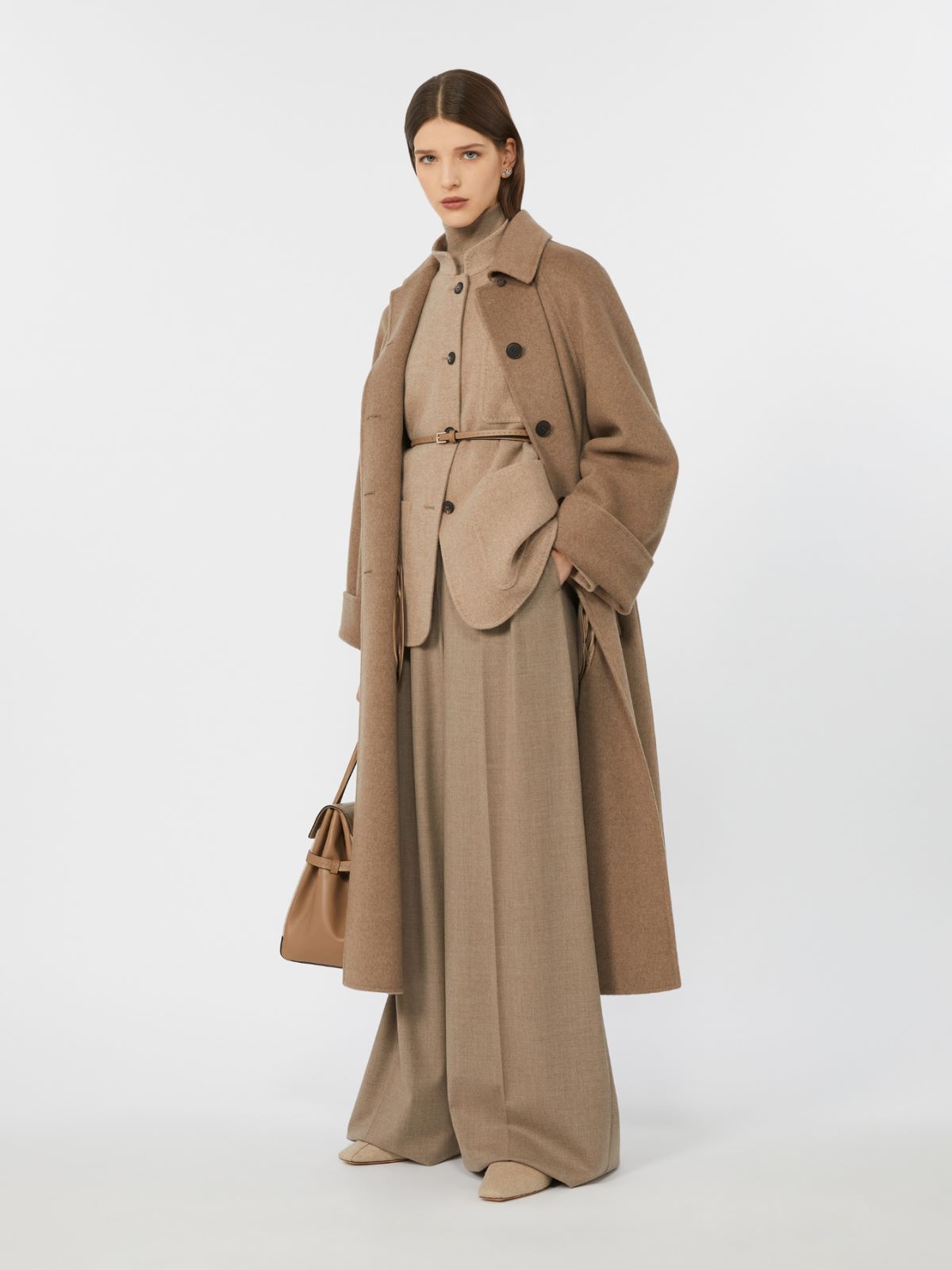 Oversized cashmere coat - HAZELNUT BROWN - Max Mara - 9