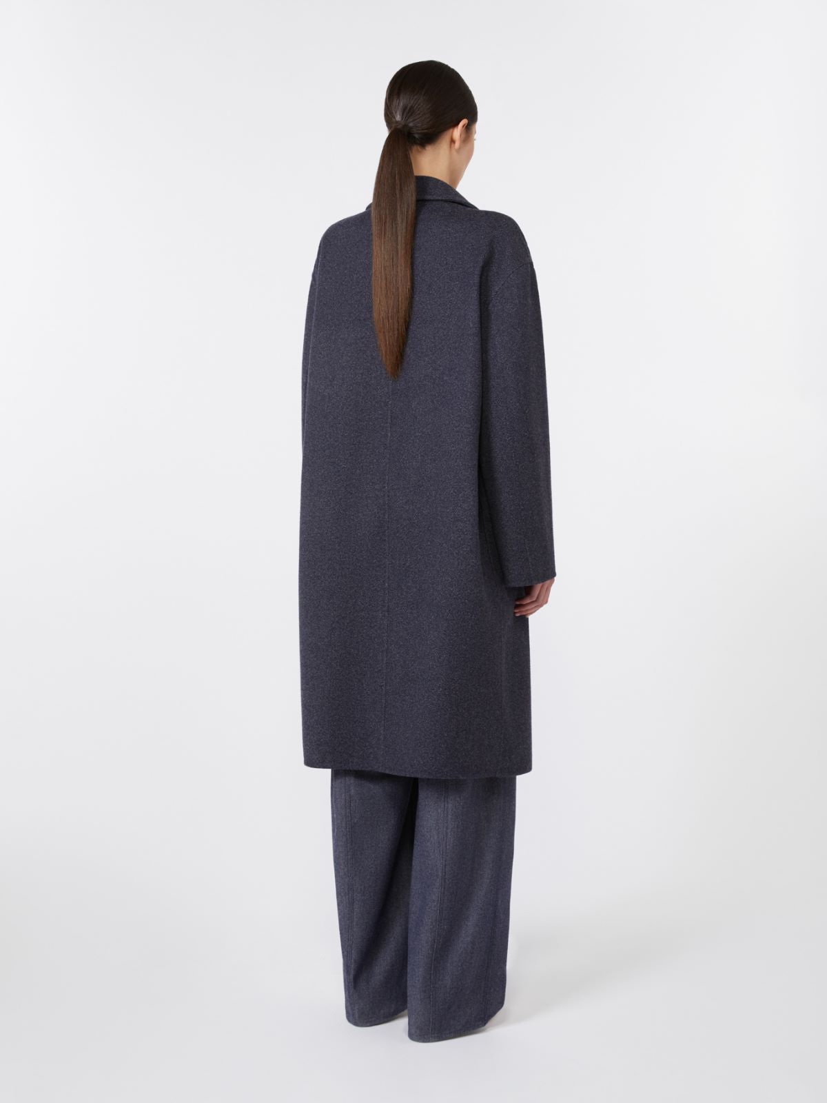 Denim-effect wool coat - ULTRAMARINE - Max Mara - 3