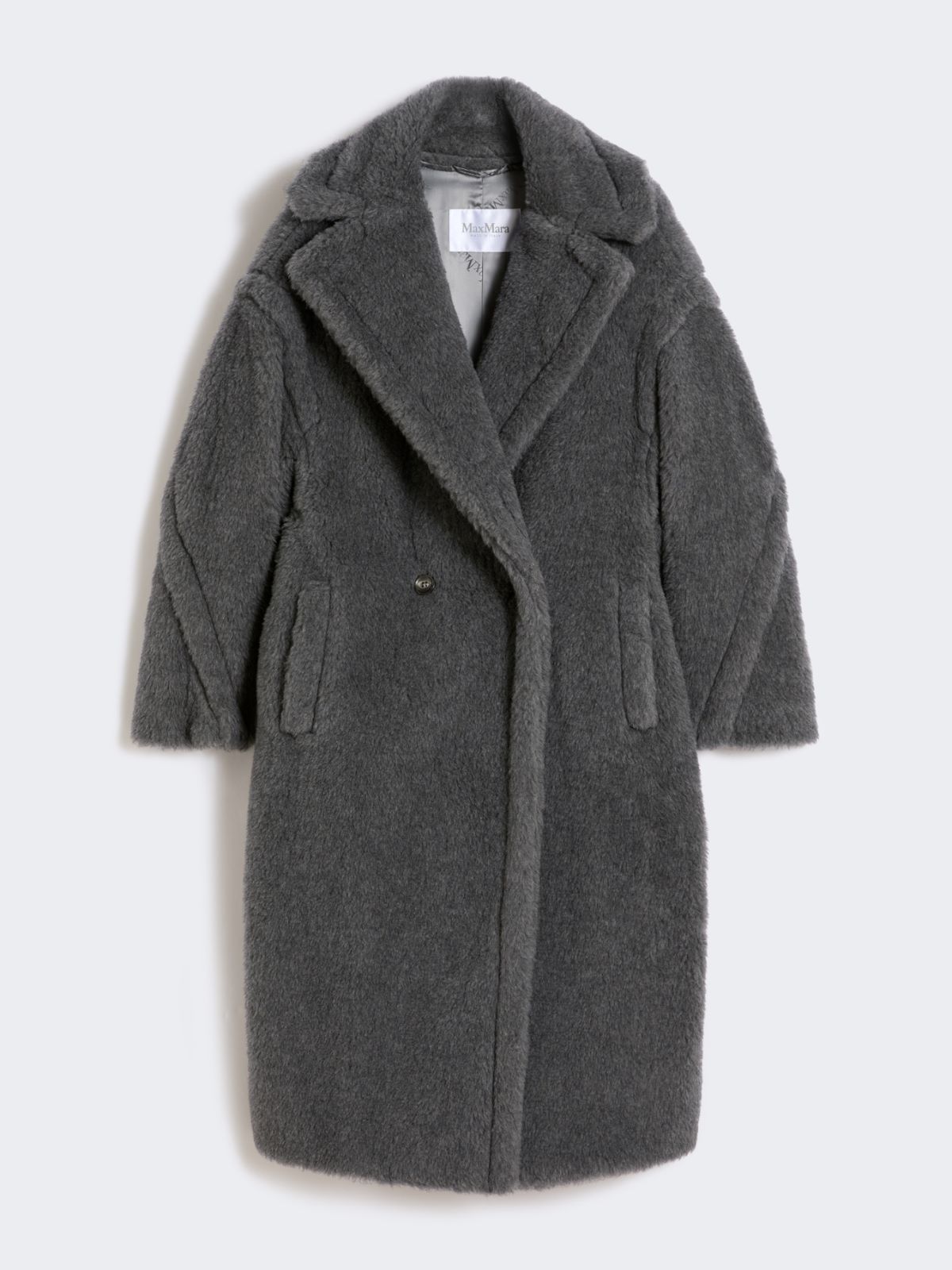 Teddy Bear Icon Coat in wool and alpaca - MEDIUM GREY - Max Mara - 10