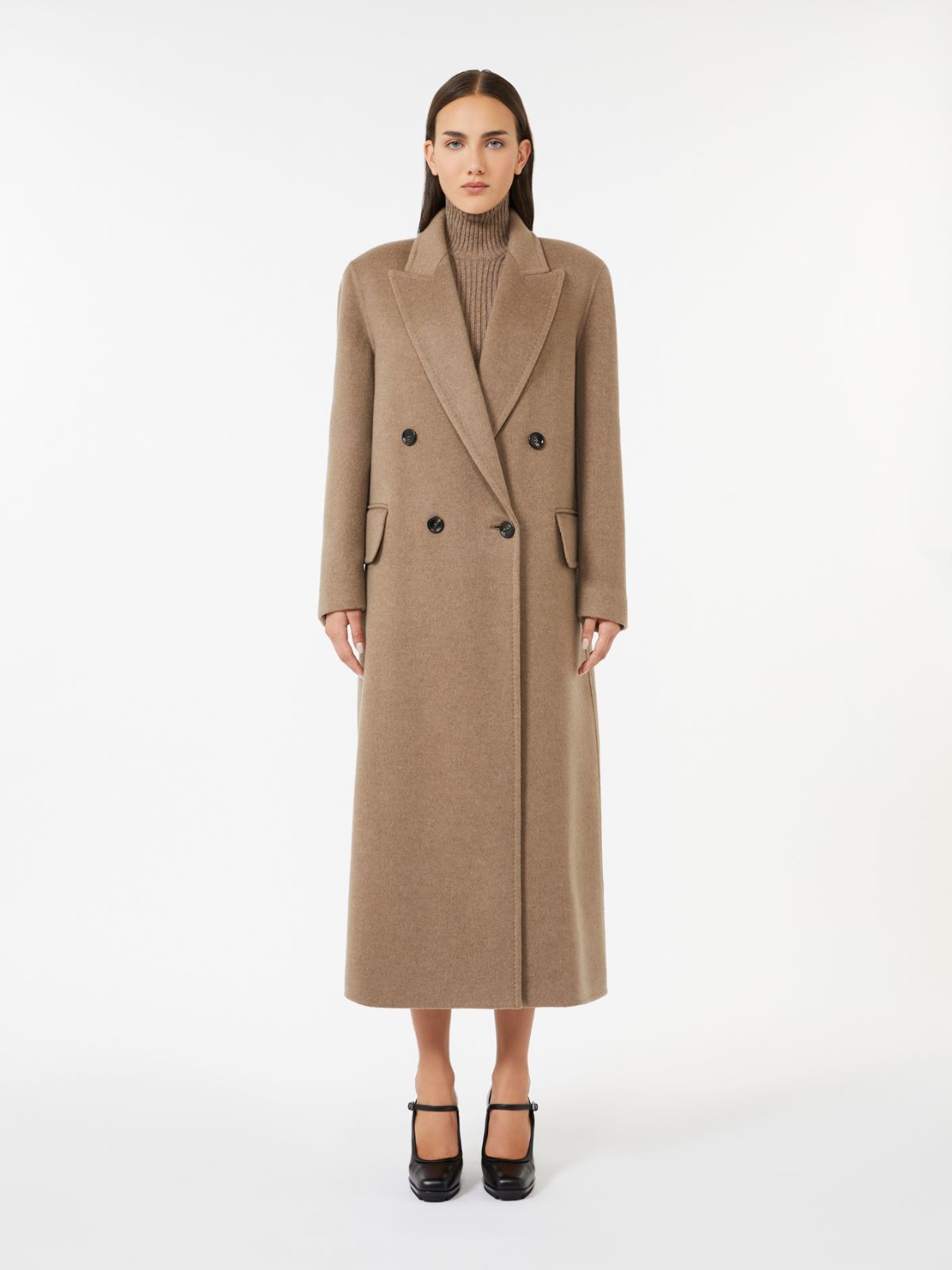 Cashmere broadcloth coat - HAZELNUT BROWN - Max Mara - 2