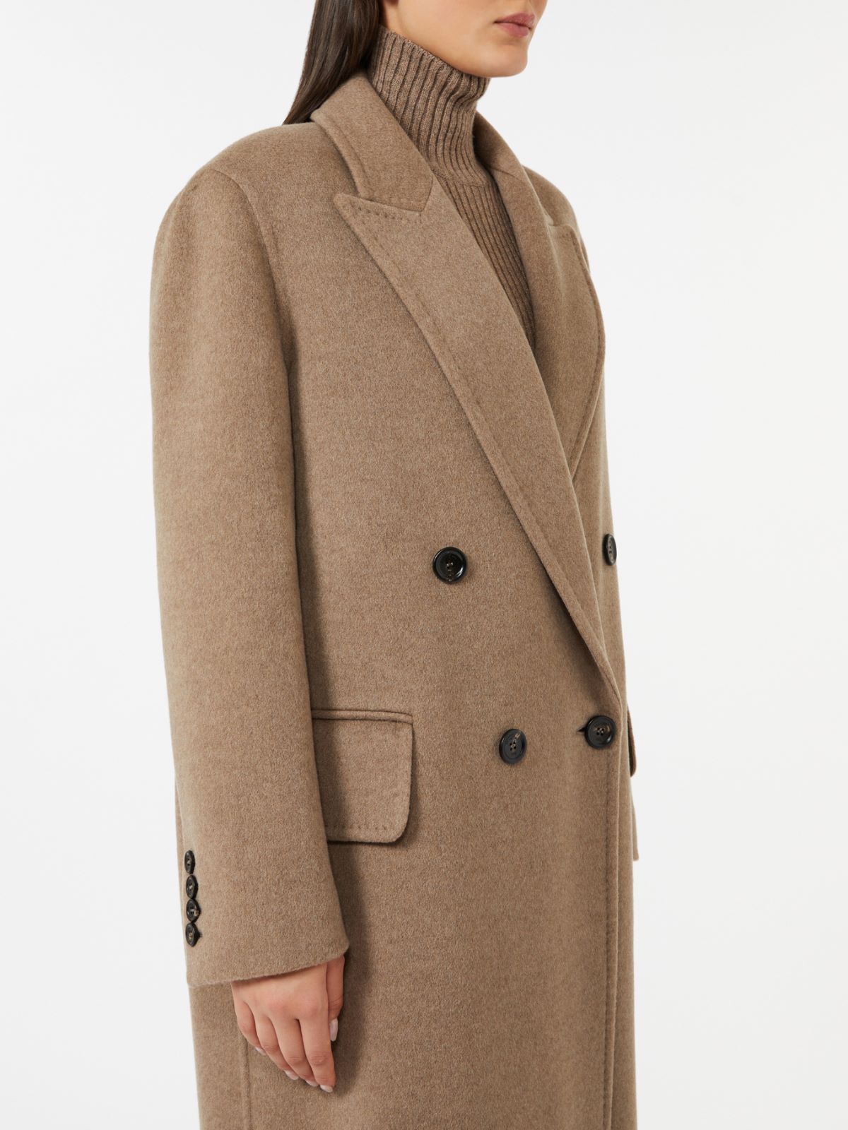 Cashmere broadcloth coat - HAZELNUT BROWN - Max Mara - 4