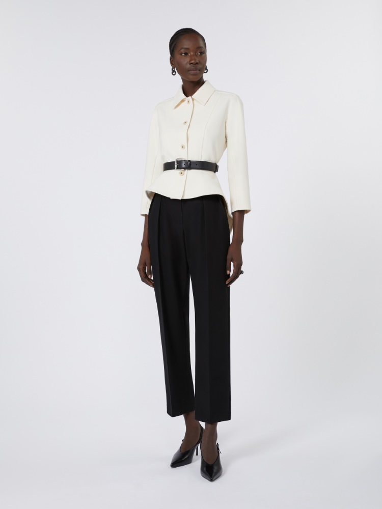 Jacke aus Sablé-Doppelgewebe - ELFENBEINFARBEN - Max Mara