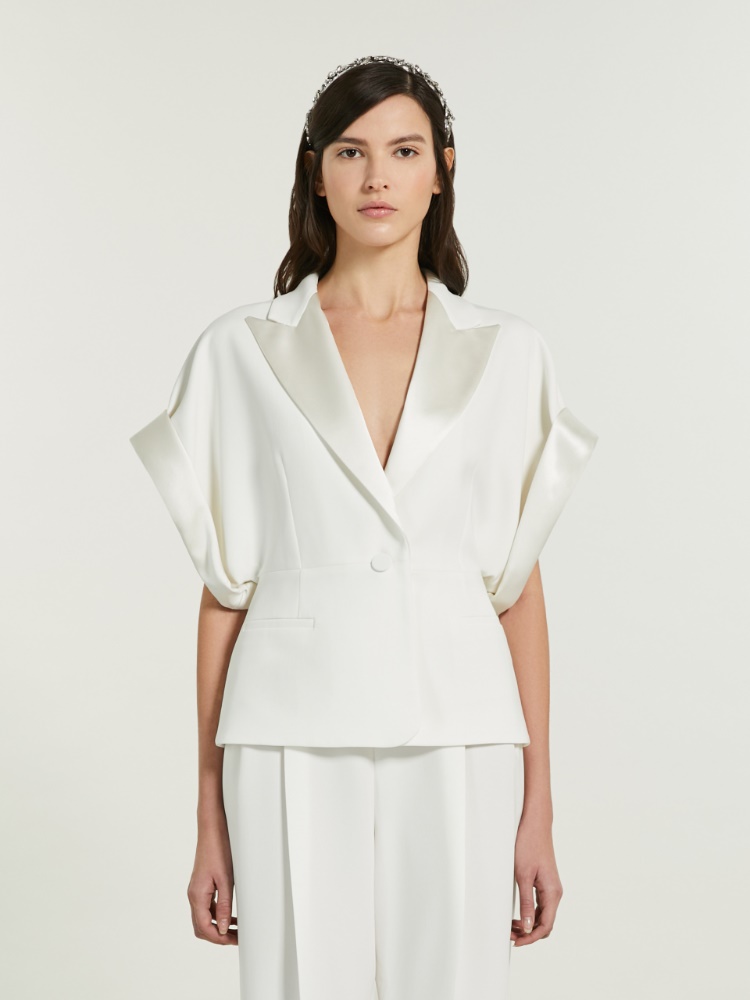 Kurze Jacke aus Cady-Crêpe - SEIDE - Max Mara