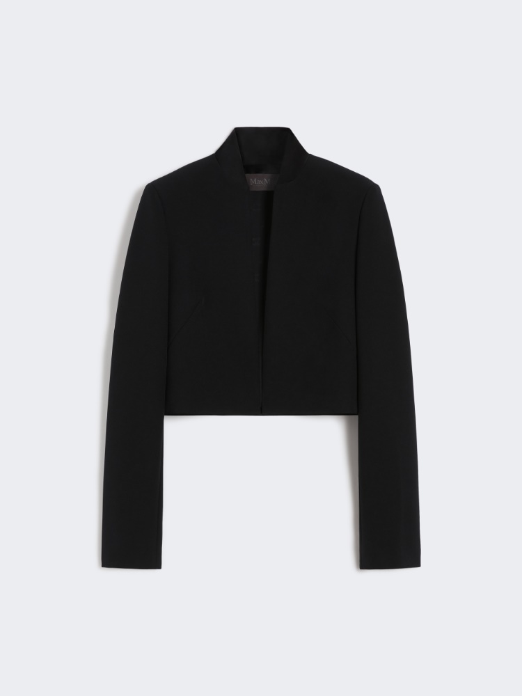 Giacca crop in sablé - NERO - Max Mara