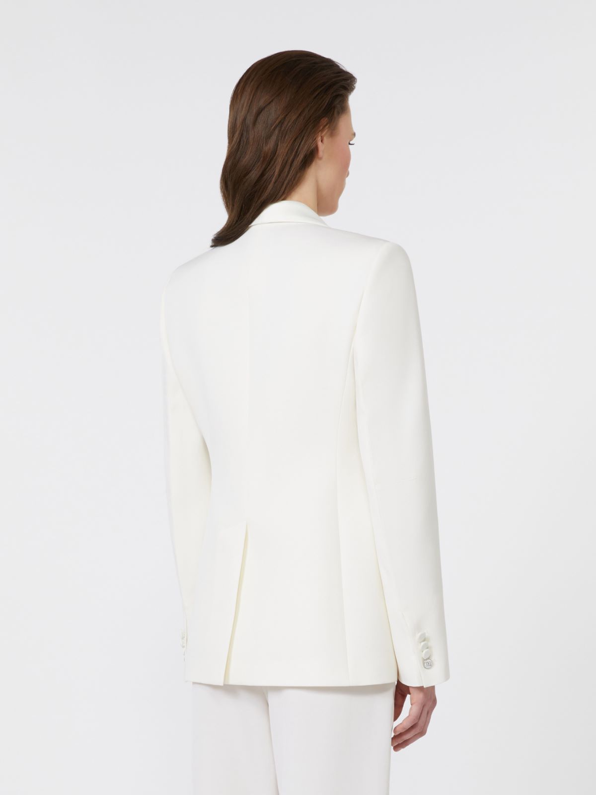 Gabardine wool blazer - WHITE - Max Mara - 3