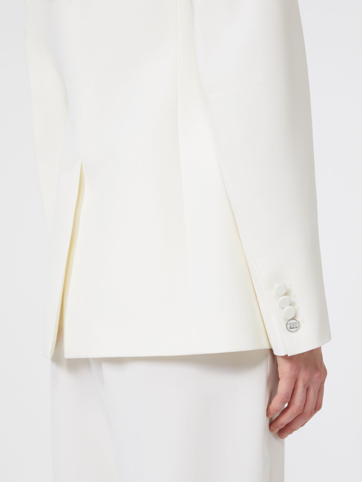 Gabardine wool blazer - WHITE - Max Mara - 5