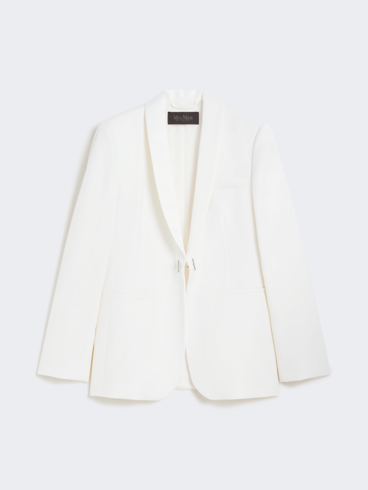 Blazer aus Wollgabardine - WEISS - Max Mara