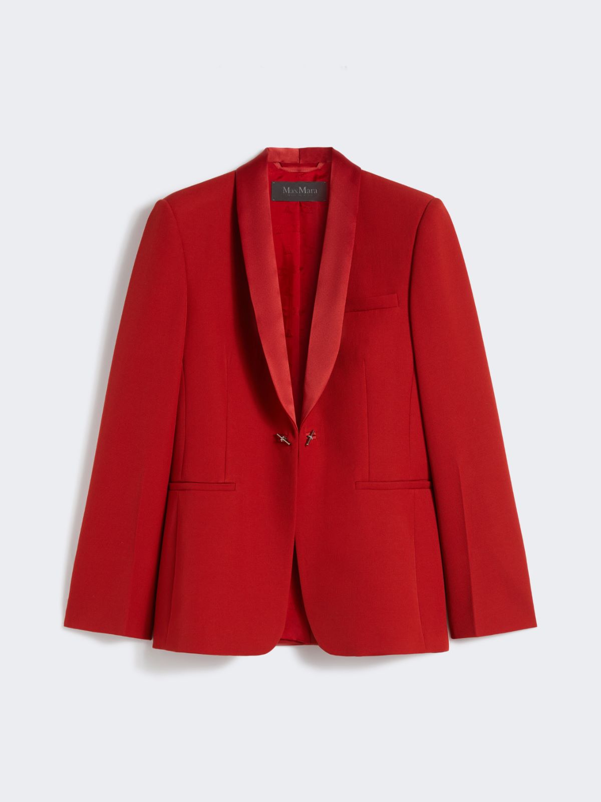 Gabardine wool blazer - RED - Max Mara - 10