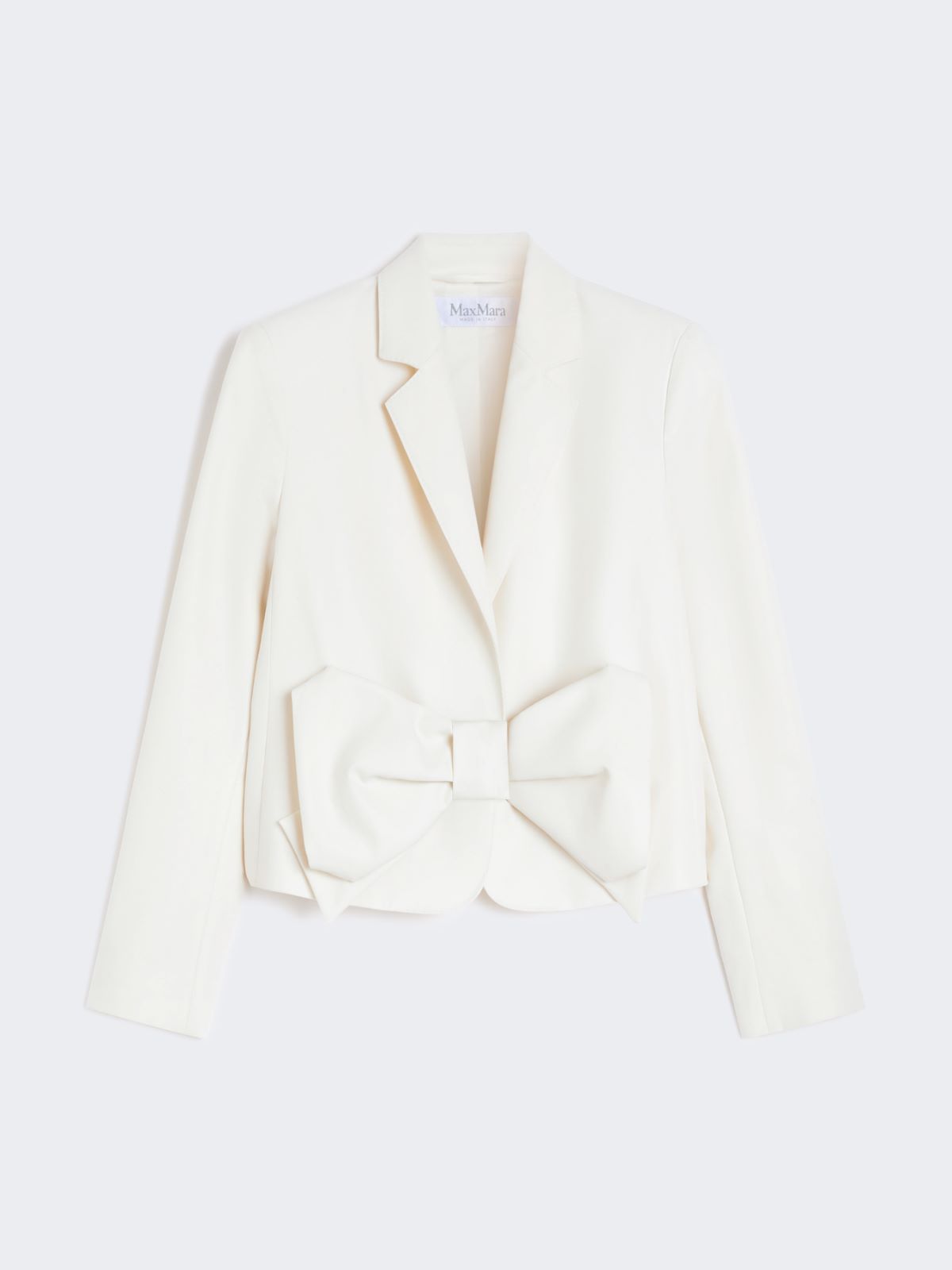 Cotton twill cropped jacket - WHITE - Max Mara - 9