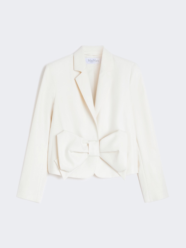 Cropped-Jacke aus Baumwolltwill - WEISS - Max Mara