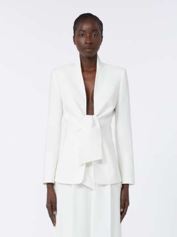 ジャケット MAX MARA Women Jackets 2511011061600 001 WHITE Jackets and blazers White and beige Woman | Max Mara