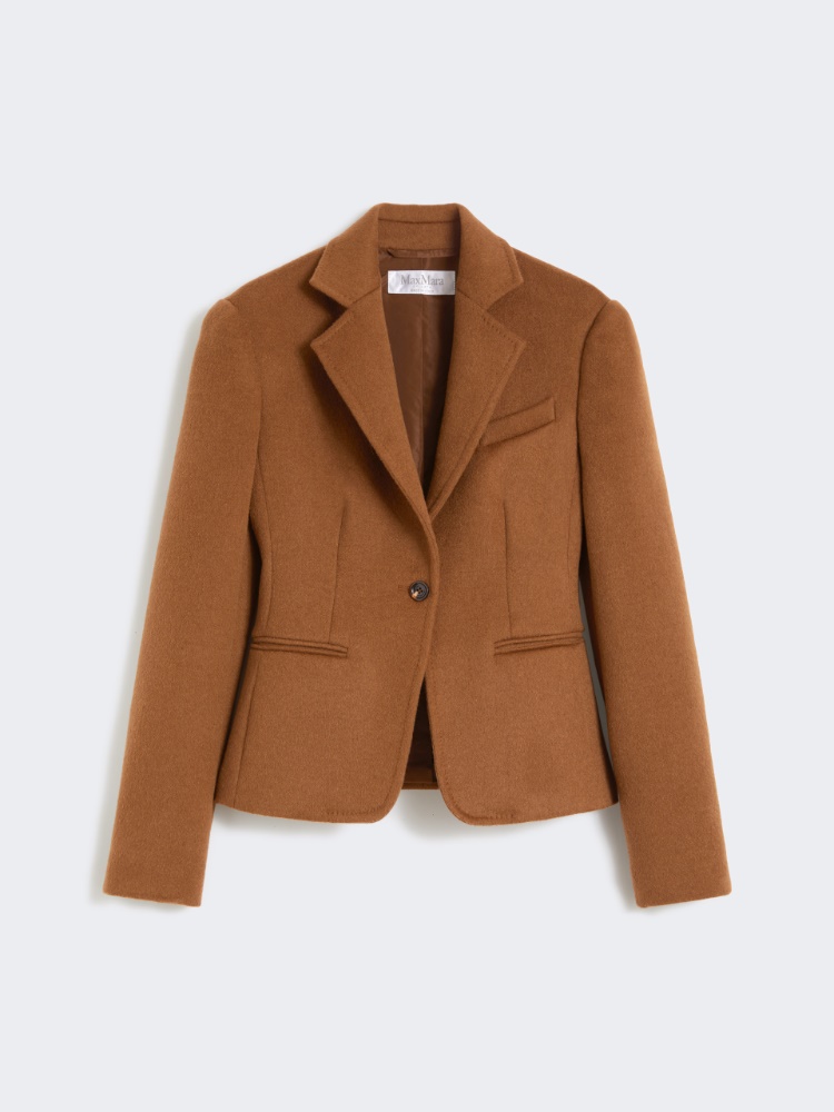 Short camel drap jacket - TOBACCO - Max Mara