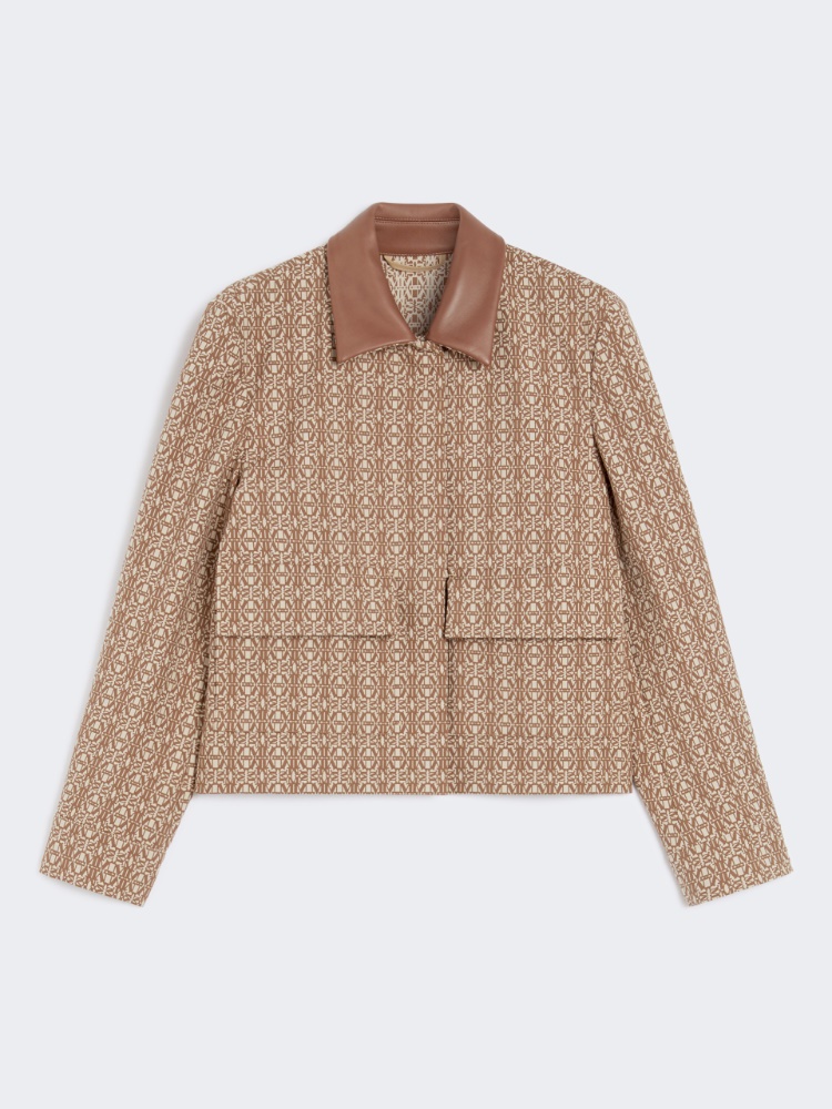 Jacquard boxy jacket - CAMEL - Max Mara