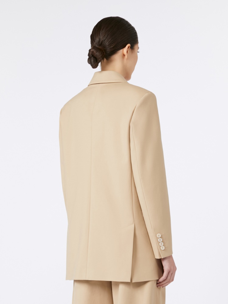 MAXMARA [スエズ] コットン キャンバス オリンピア ジャケット スエズ] コットン キャンバス ”オリンピア” ジャケット, white