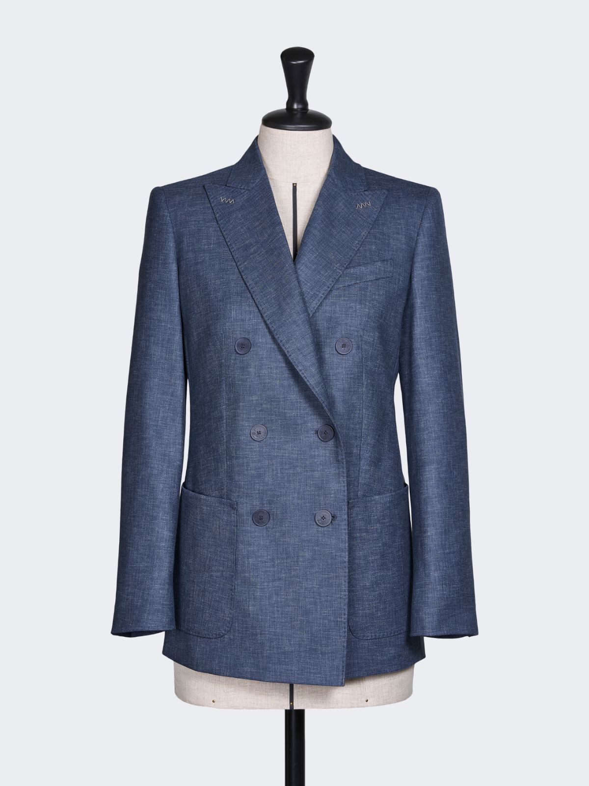 [パロンバ] ヴァージン ウール ダブルブレスト ジャケット - NAVY - Max Mara - 9