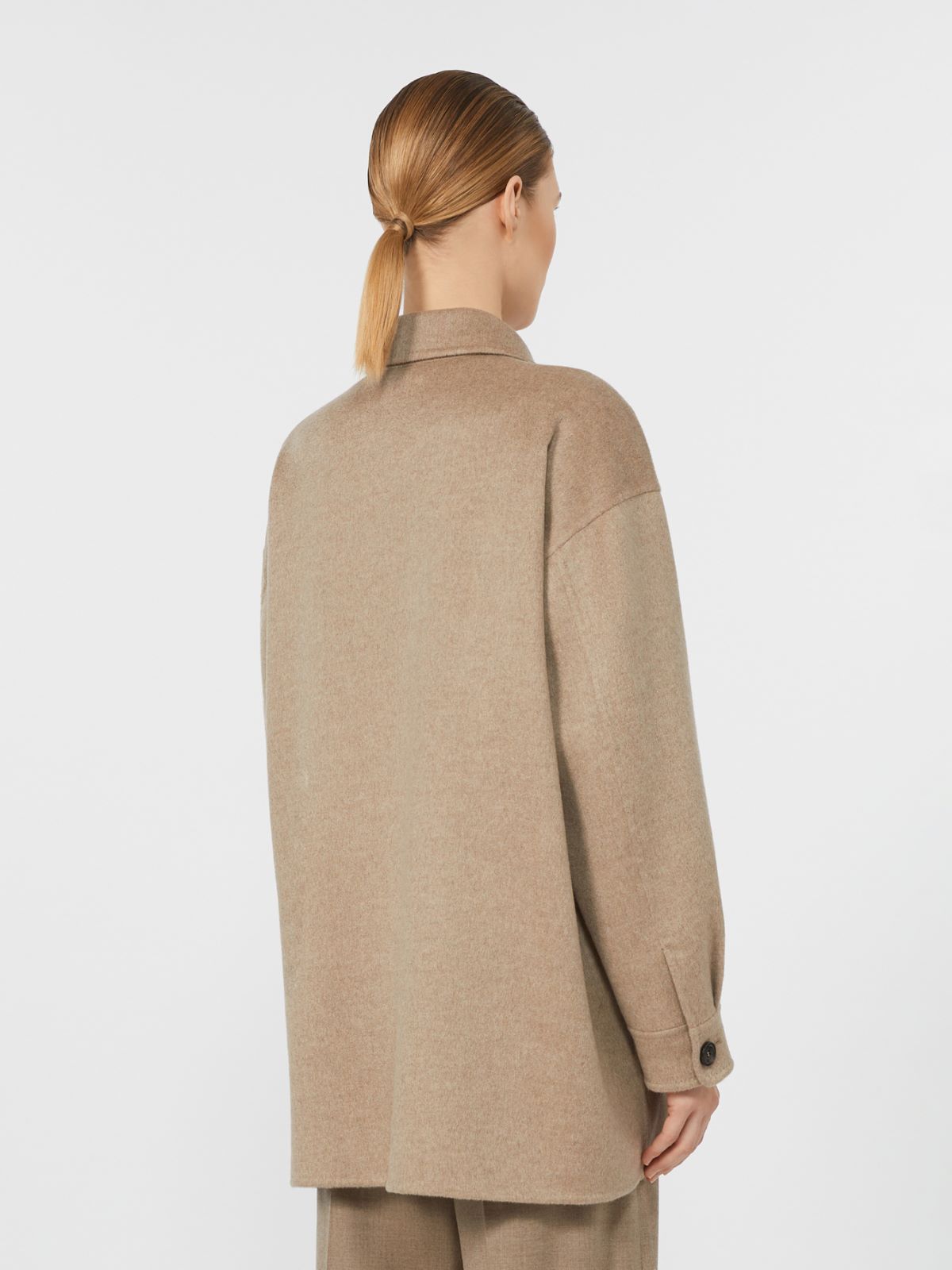 Cashmere shirt jacket - SAND - Max Mara - 3